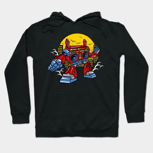 Boom box Robot Hoodie